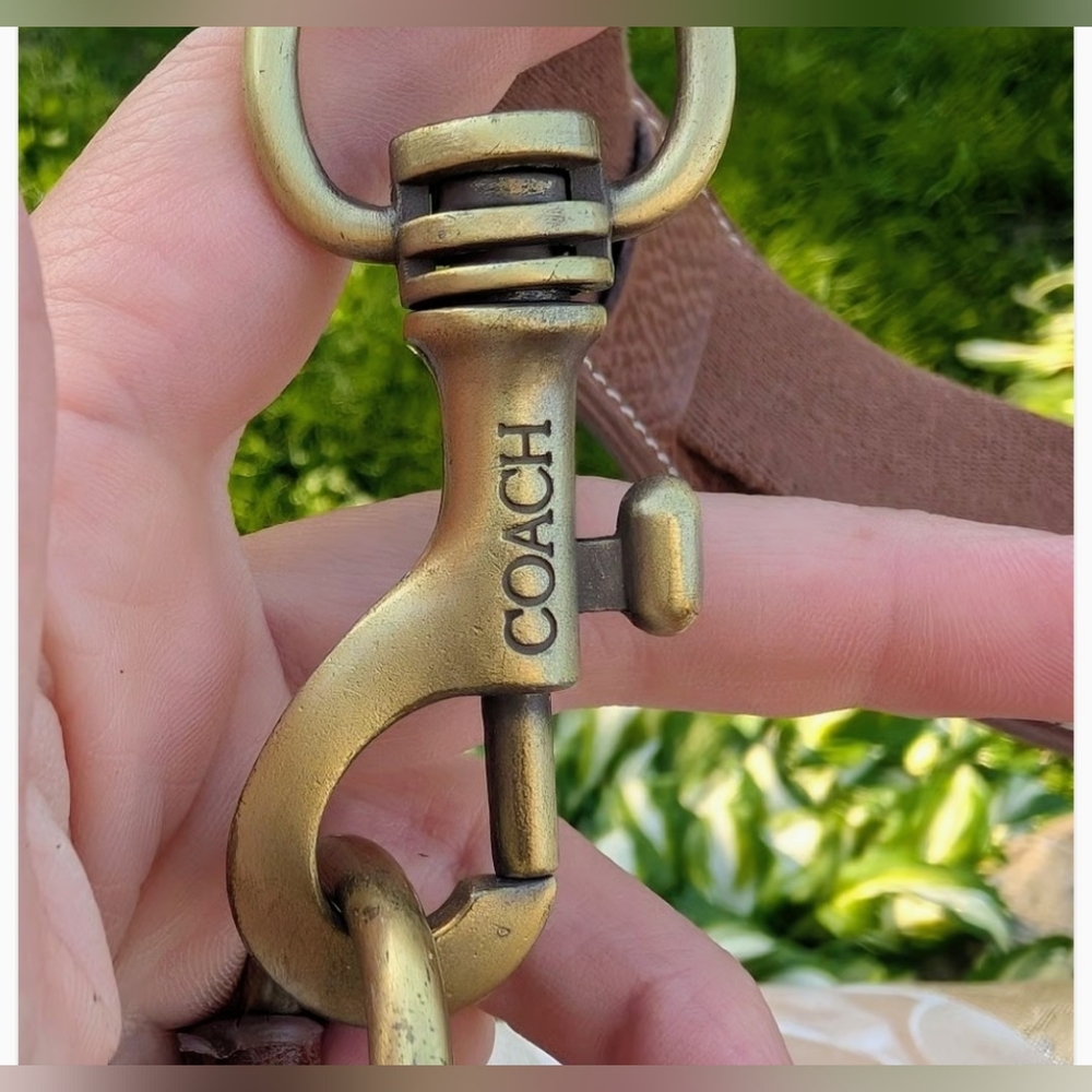 Coach Trigger Snap Keychain with Dual Rings - Picture 5 of 5